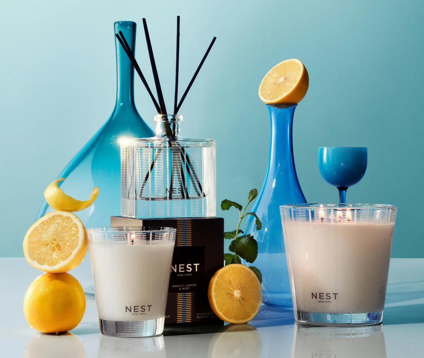 Amalfi Lemon & Mint Reed Diffuser Nest New York
