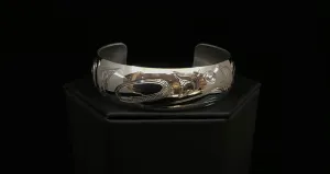 Bracelet- N. Galanin, Silver, 3/4"