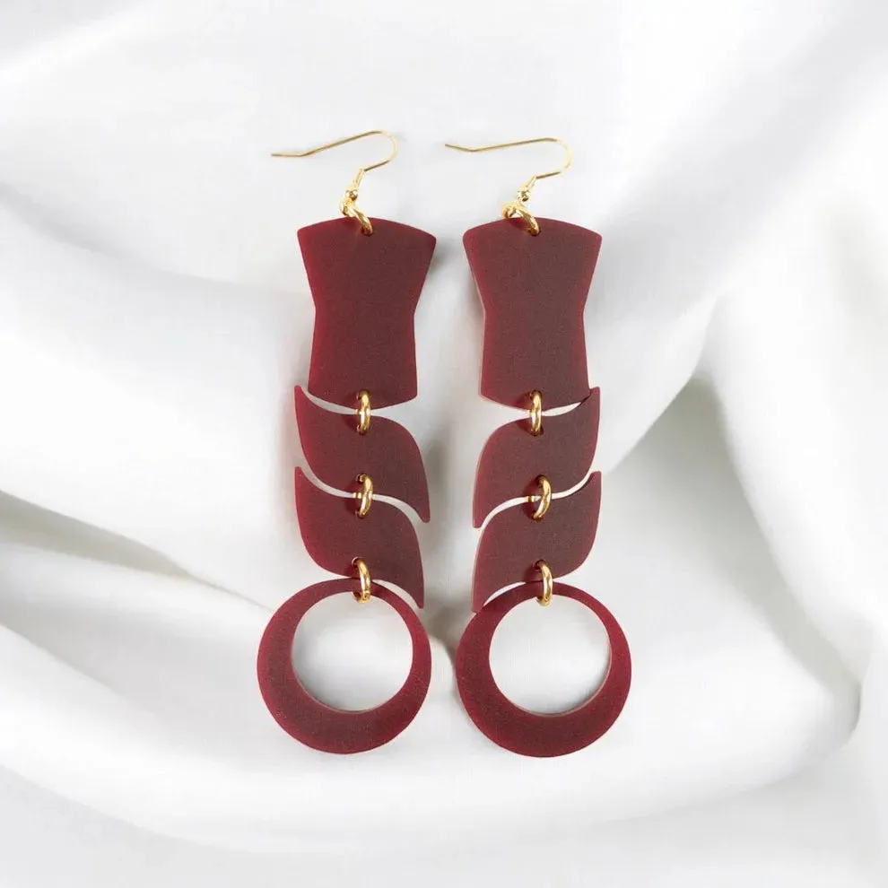 Copper Canoe Woman Spirit Flow Earrings