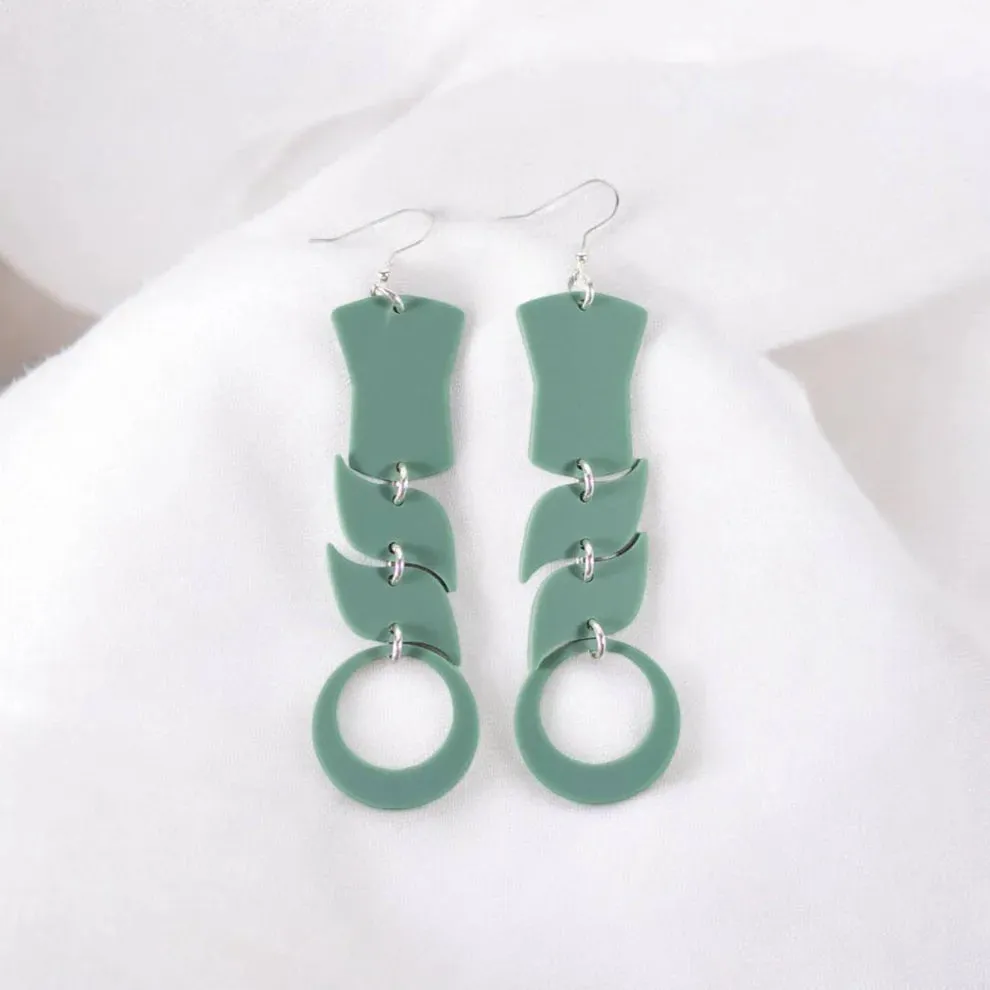 Copper Canoe Woman Spirit Flow Earrings