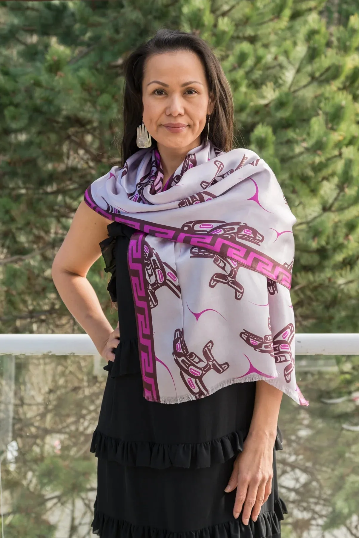 DG Killer Whale Rectangle Scarf