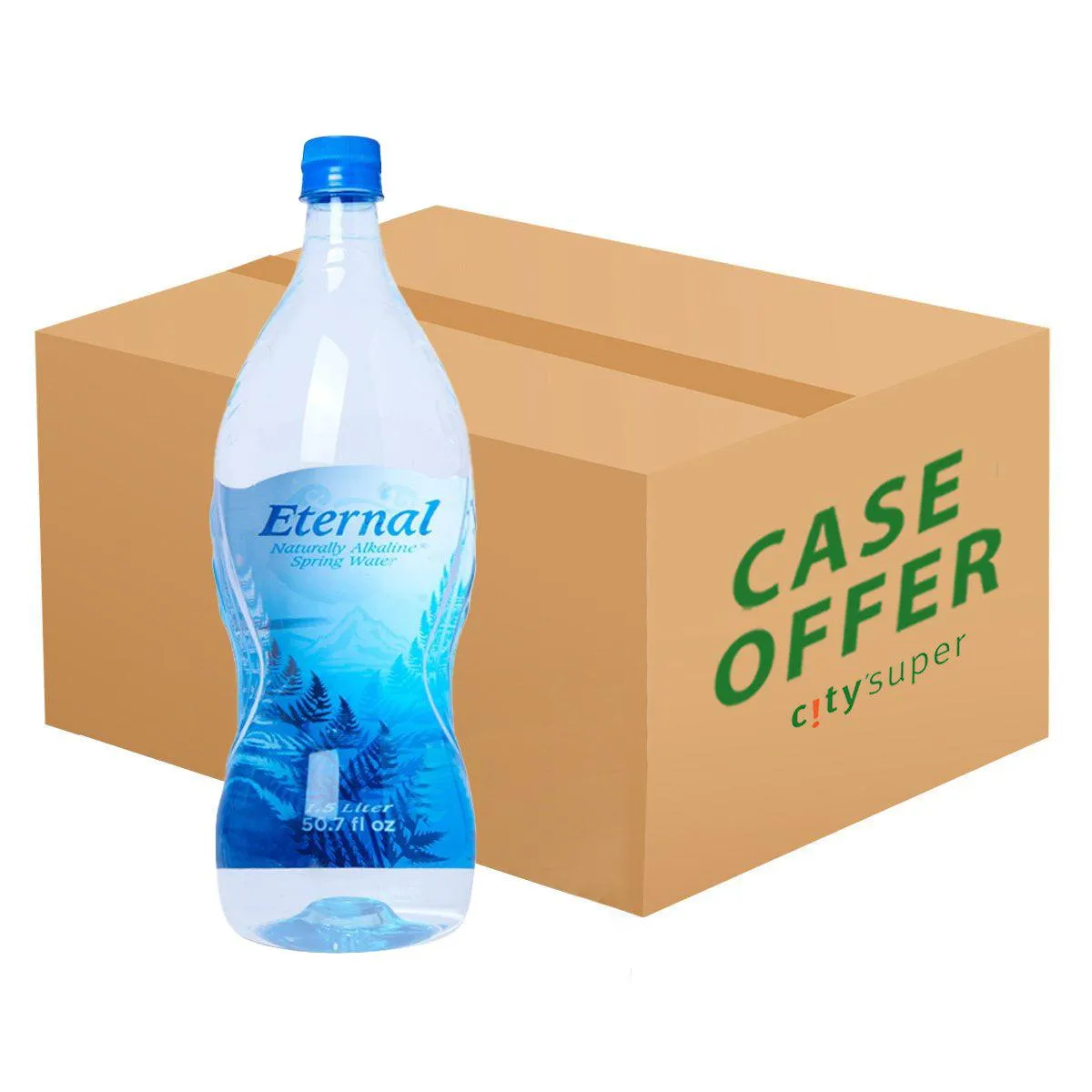 ETERNAL Naturally Alkaline Spring Water  (12 x 1.5L)