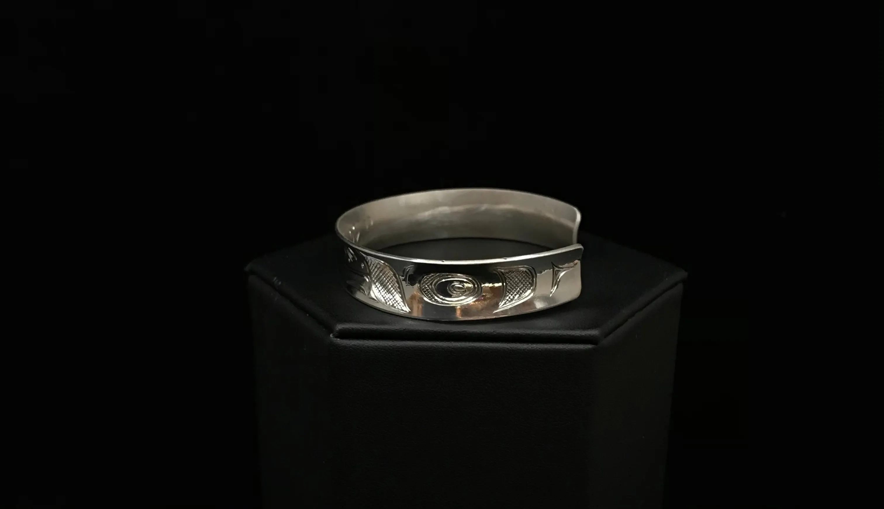 Hand-Carved Silver Formline Bracelets by Nicholas Galanin | Tlingit & Unangan Art