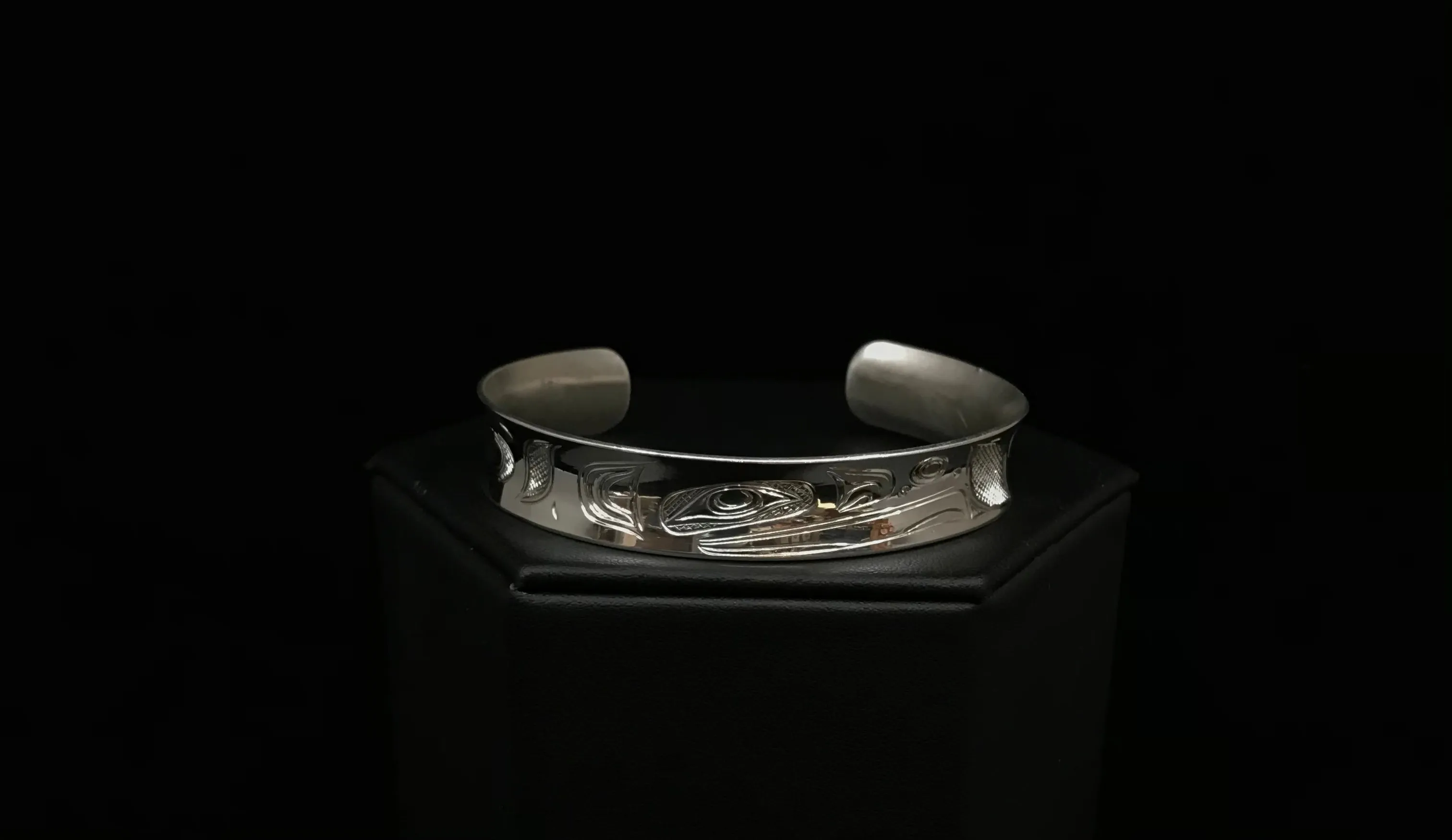 Hand-Carved Silver Formline Bracelets by Nicholas Galanin | Tlingit & Unangan Art