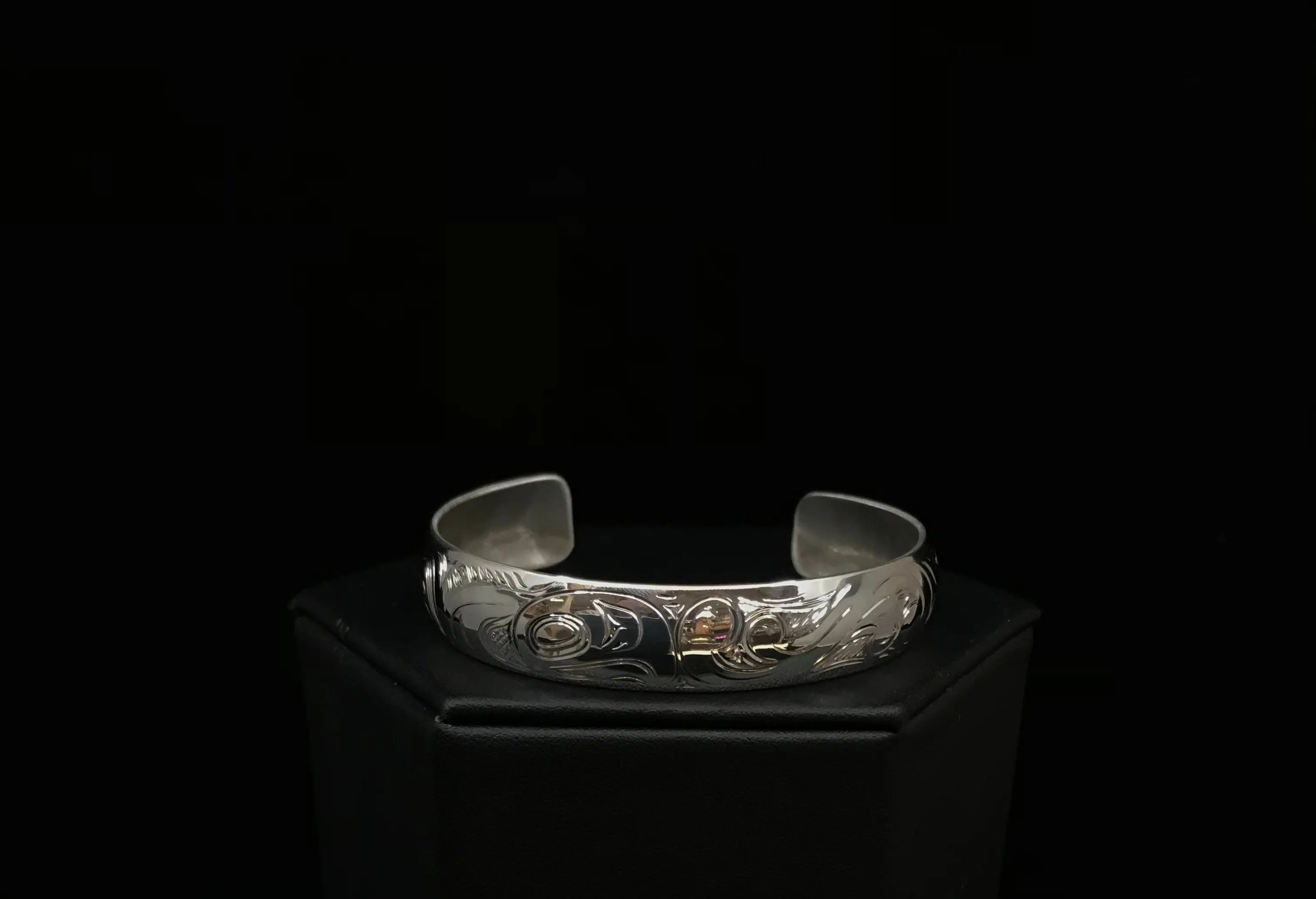 Hand-Carved Silver Formline Bracelets by Nicholas Galanin | Tlingit & Unangan Art