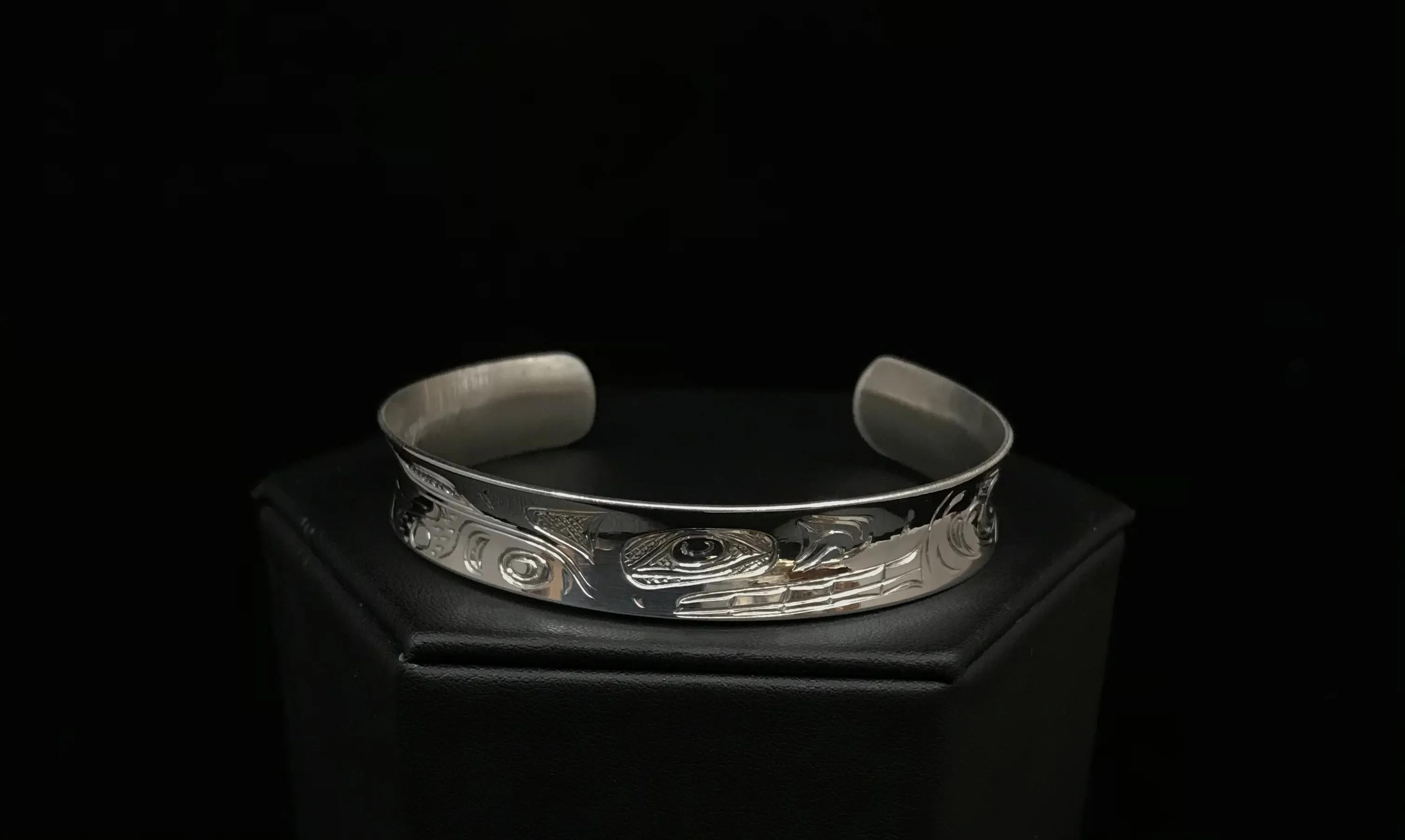 Hand-Carved Silver Formline Bracelets by Nicholas Galanin | Tlingit & Unangan Art