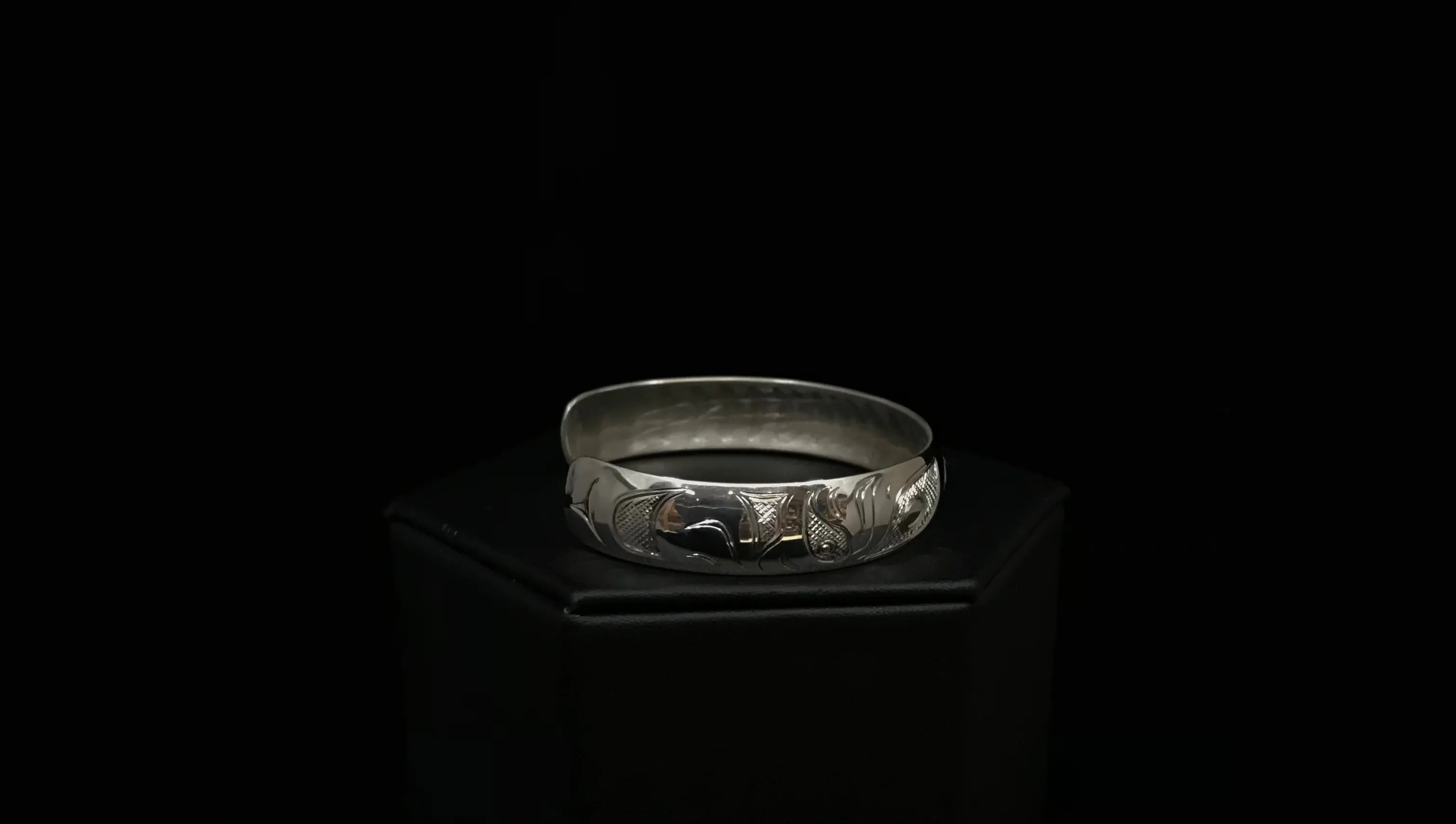 Hand-Carved Silver Formline Bracelets by Nicholas Galanin | Tlingit & Unangan Art
