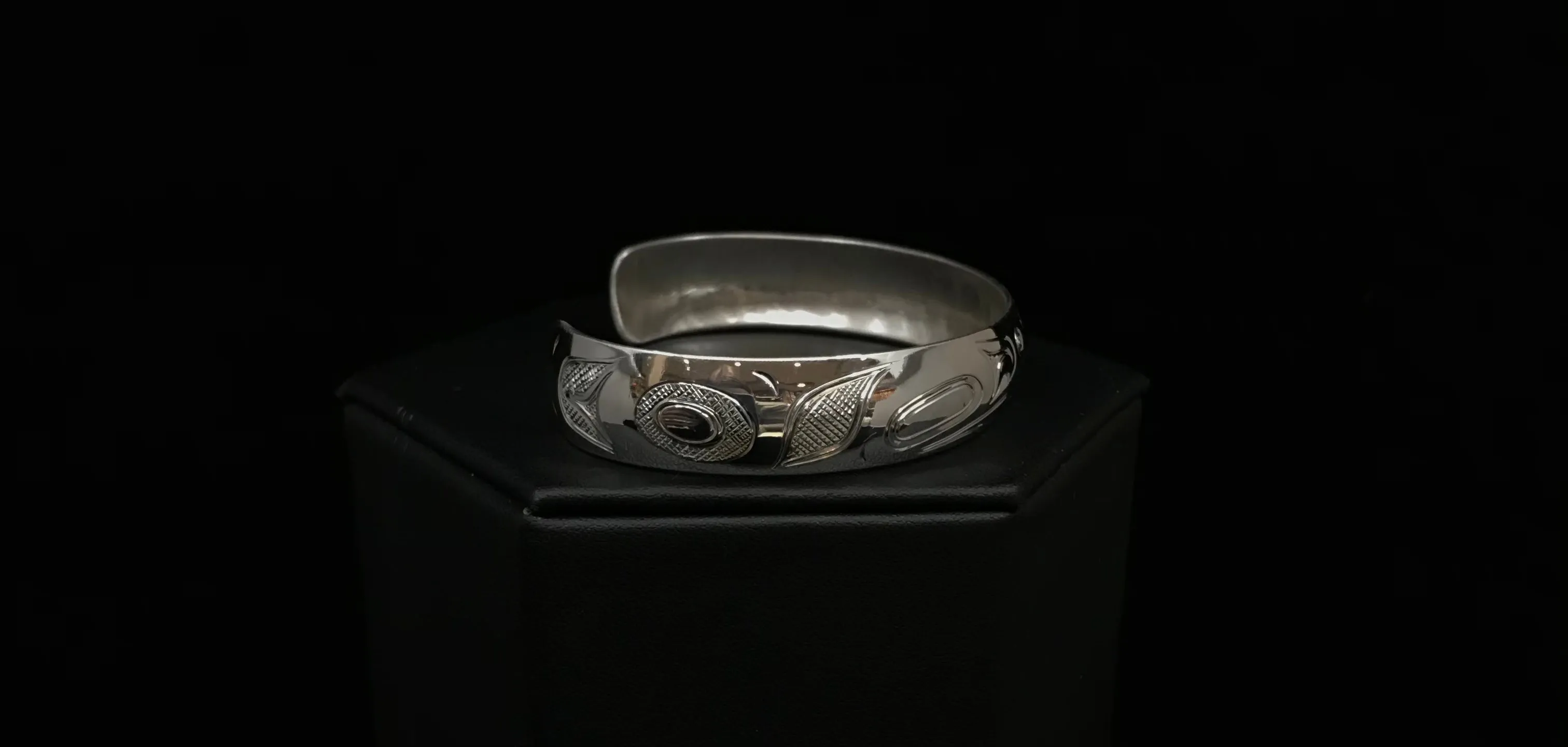 Hand-Carved Silver Formline Bracelets by Nicholas Galanin | Tlingit & Unangan Art