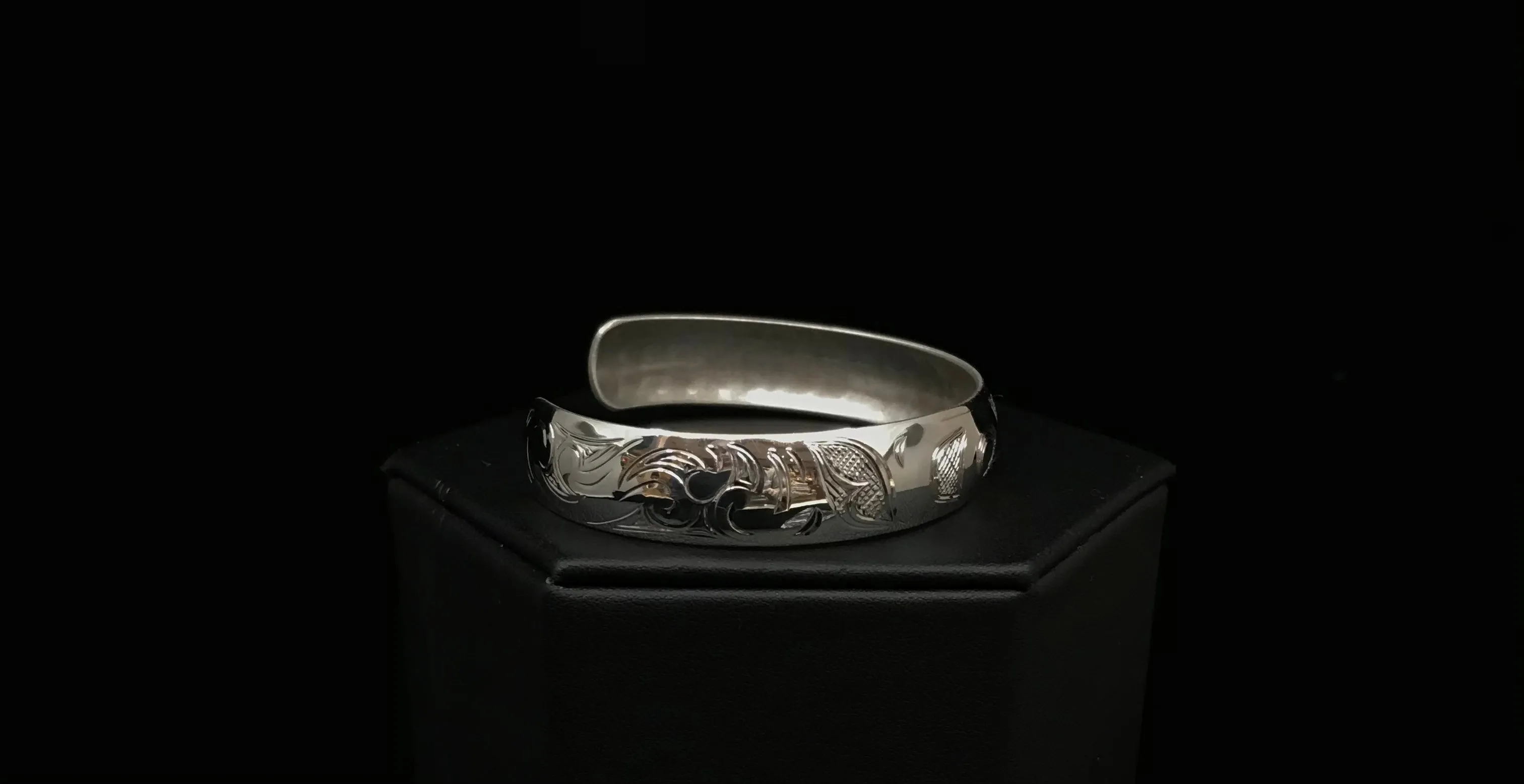 Hand-Carved Silver Formline Bracelets by Nicholas Galanin | Tlingit & Unangan Art