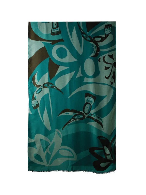 Hummingbird Poly Woven Shawl