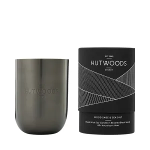 Hutwoods Luxury Candle Wood Sage & Sea Salt