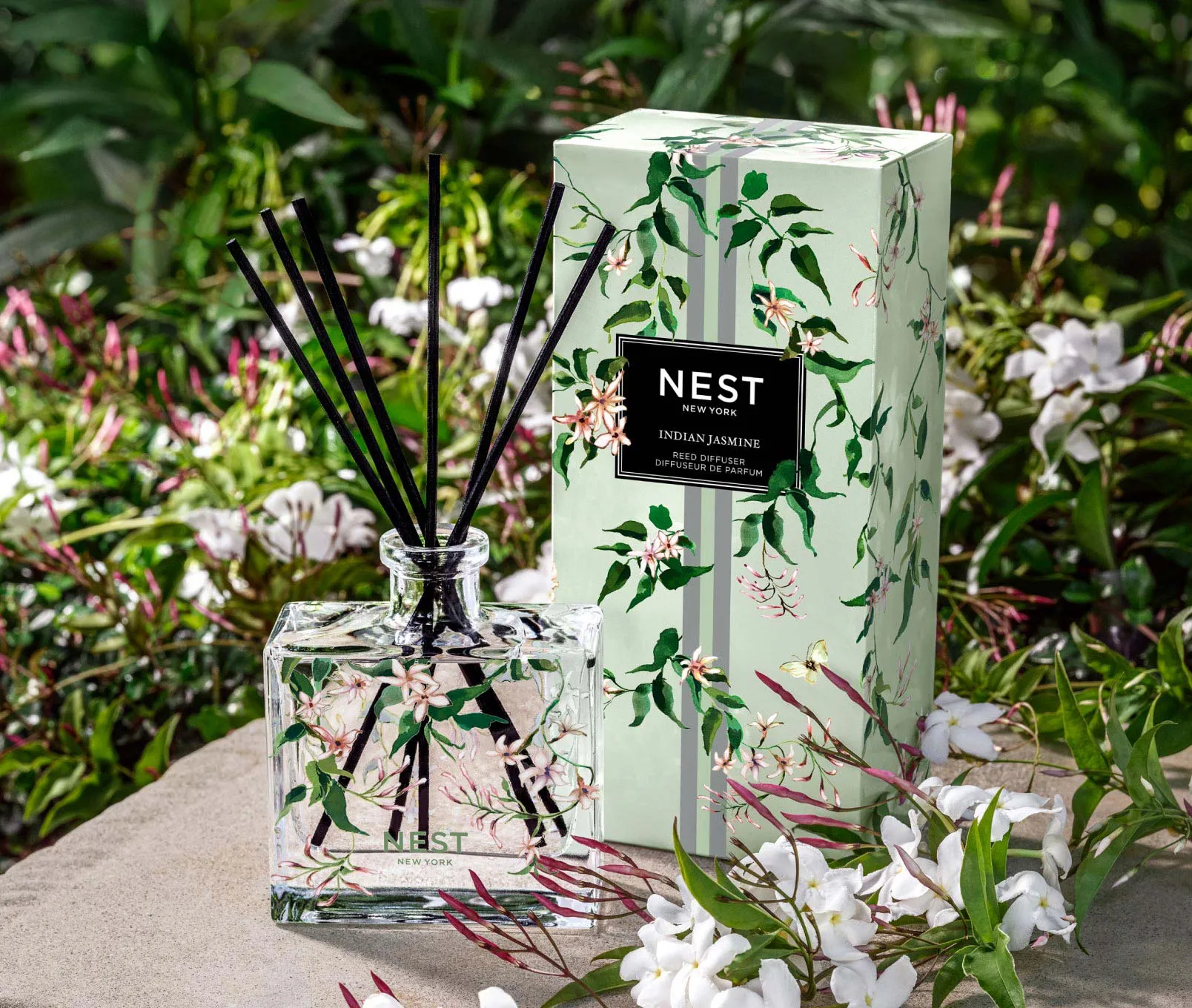 Indian Jasmine Decorative Reed Diffuser Nest New York