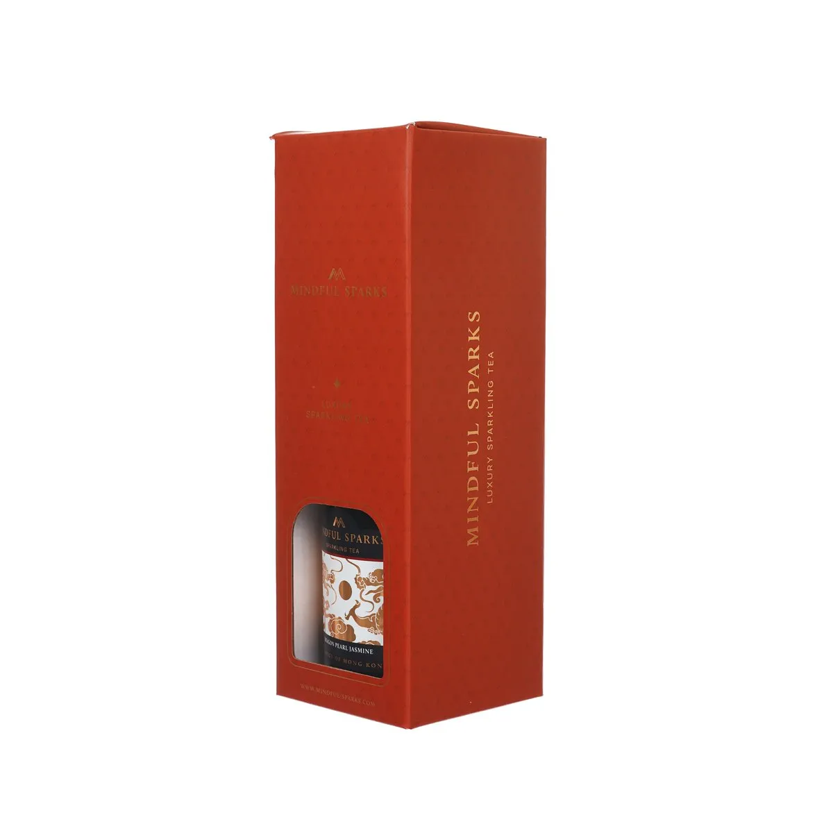MINDFUL SPARKS Sparkling Dragon Pearl Jasmine Tea with Lungan Honey [Bottle]  (750mL)