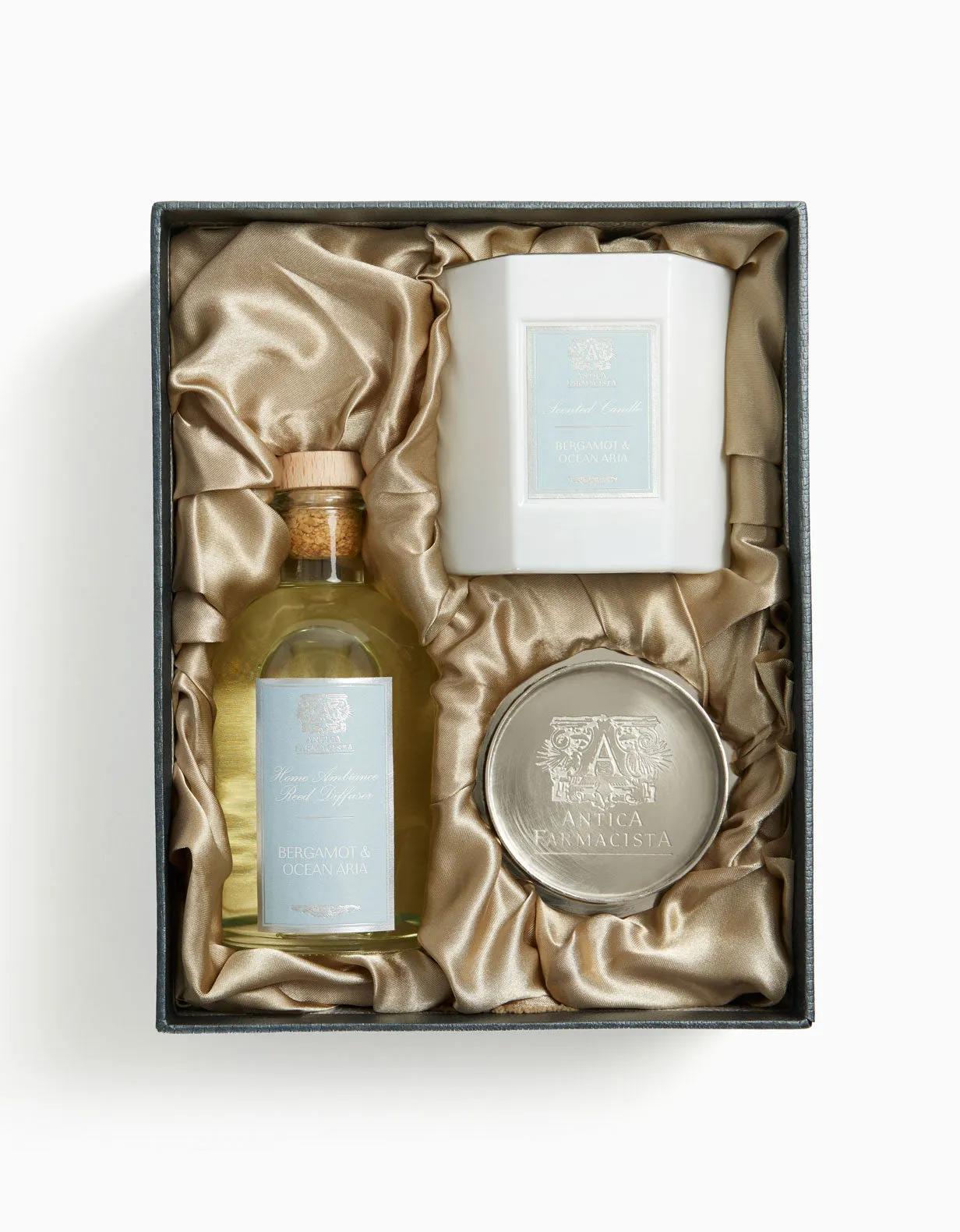 Nickel Home Ambiance Gift Set: Bergamot & Ocean Aria Antica Farmacista