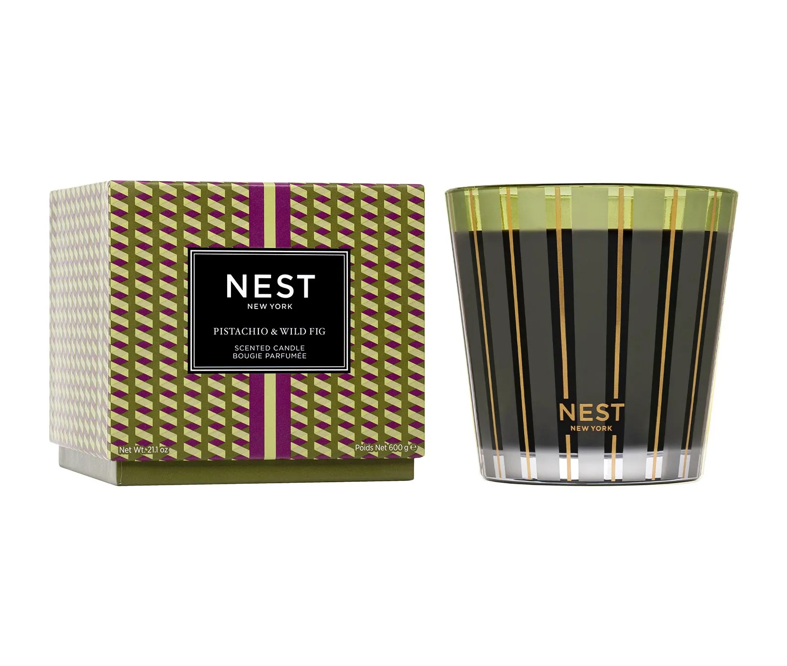 Pistachio & Wild Fig 3-Wick Candle Nest New York