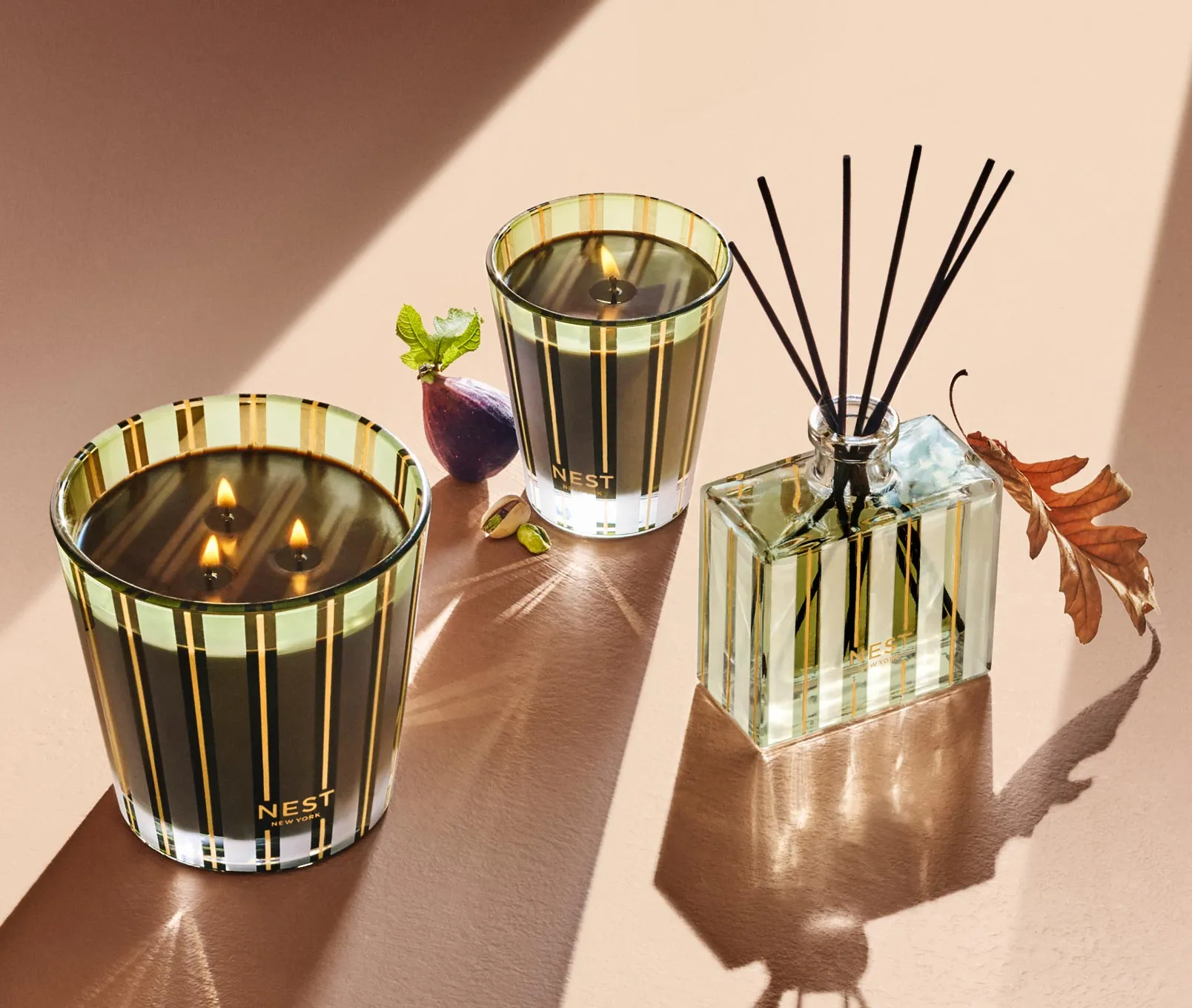 Pistachio & Wild Fig Classic Candle Nest New York