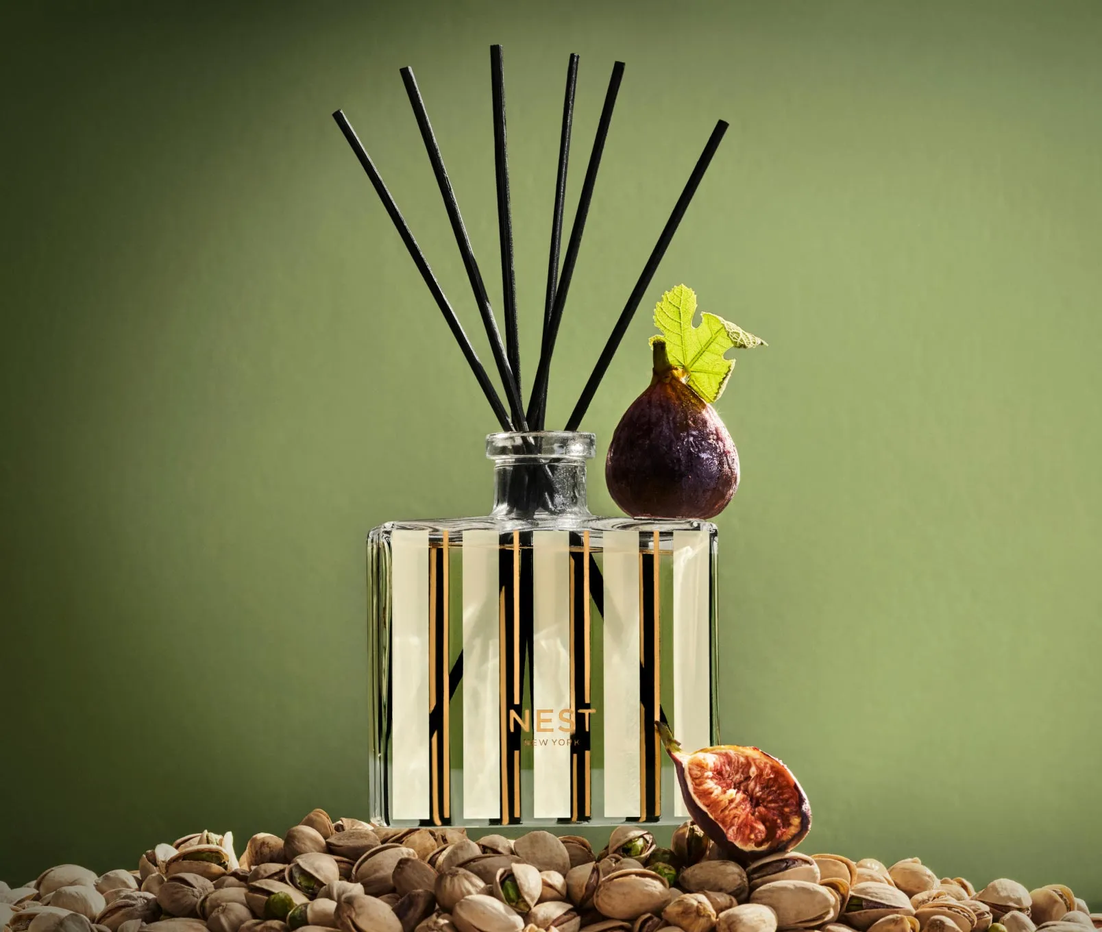 Pistachio & Wild Fig Reed Diffuser Nest New York