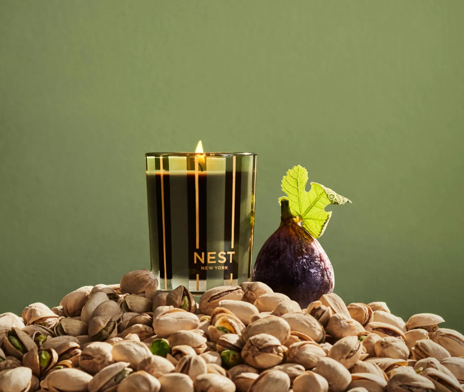 Pistachio & Wild Fig Votive Candle Nest New York