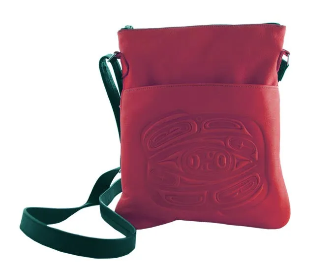 Raven Embossed Solo Bag (Leather)