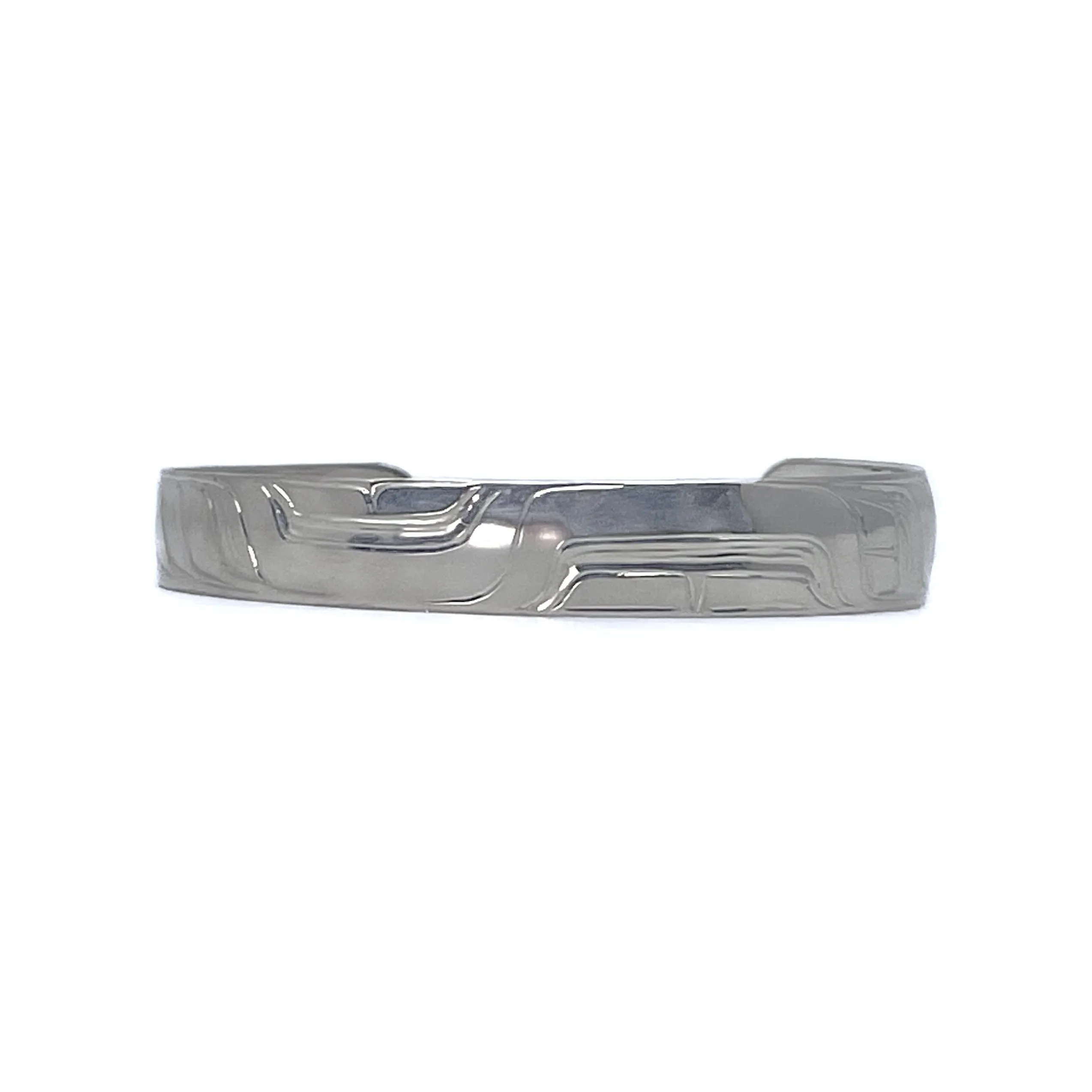 Samuel Sheakley Bracelet 1/2" Silver (Abstract Formline)
