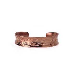 Samuel Sheakley Bracelet 3/4" Anticlastic Copper (Raven)