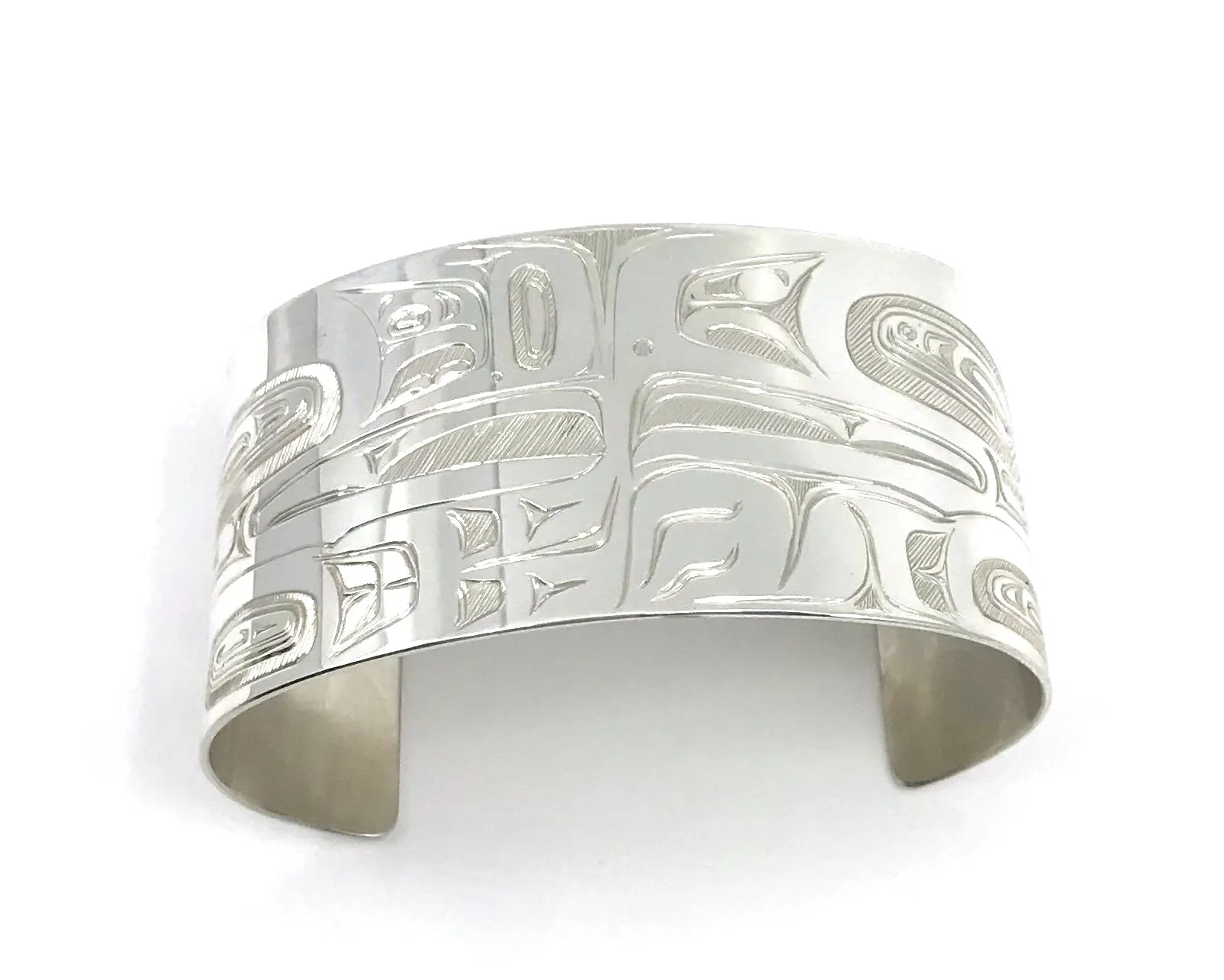 Samuel Sheakley Bracelets Silver 1.5" Lovebird
