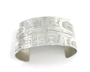 Samuel Sheakley Bracelets Silver 1.5" Lovebird