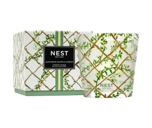 Santorini Olive & Citron Decorative Luxury Candle Nest New York