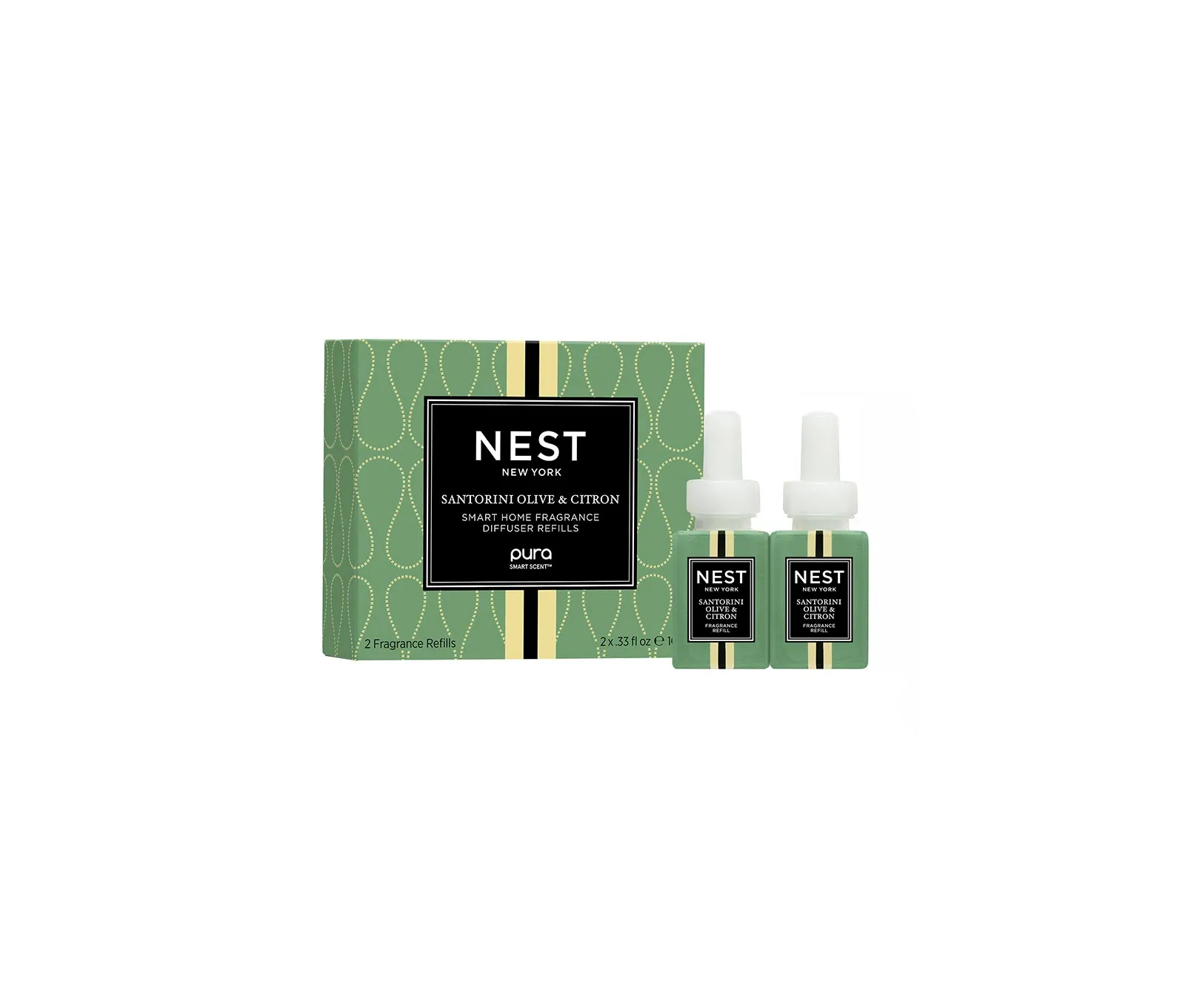 Santorini Olive & Citron Refill Duo for NEST x Pura Smart Home Fragrance Diffuser - Smart Vials Nest New York