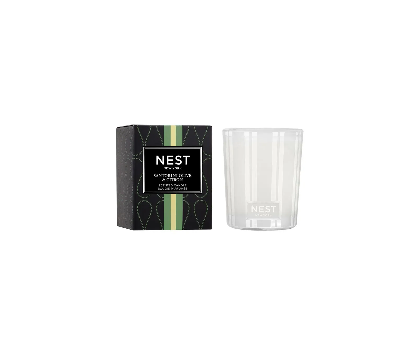 Santorini Olive & Citron Votive Candle Nest New York