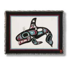 Shotridge Studios Cotton Throw Blanket, Various Designs
